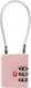 Samsonite Cablelock 3 Dial Steel Padlock with Cable Combination with TSA Certification 35mm Pink 1pcs