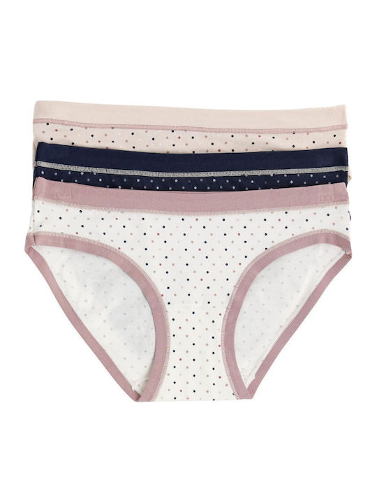 Cotonella Βαμβακερά Women's Slip 3Pack Blue-bei...