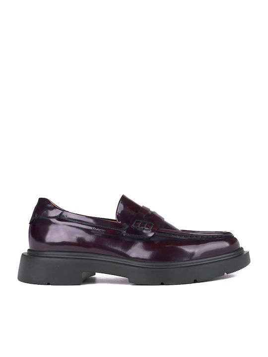 Boss Shoes Men's Loafers Red