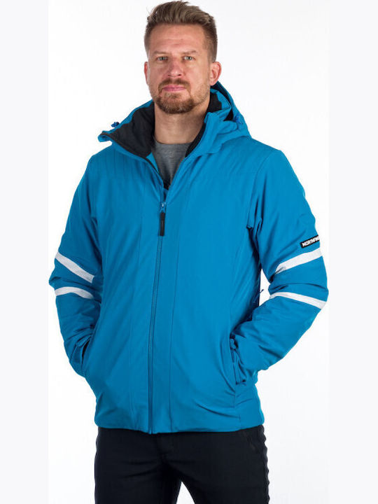 Northfinder BU-5144SNW-281 Ανδρικό Μπουφάν Soft Shell για Σκι & Snowboard Μπλε