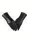 Schwarz Leder Handschuhe