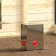vidaXL 2 Pcs Silver Metal Feeders for Hens and Poultry with Capacity 25kg 32.5x20.5x43cm
