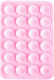 Silicone Suction Cup Square Pink