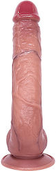 SMD Neon Ρεαλιστικό Dildo με Όρχεις και Βεντούζα