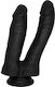 OrgasmOS Διπλό Dildo με Βεντούζα Μαύρο SMD-431OOS-1716BK