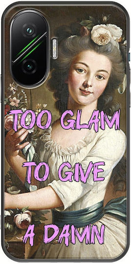 Vintage Lady Too Glam To Give A Damn Xiaomi Poco F7 5G Black TPU Black Silicone