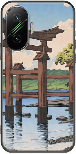Ukiyo-e Tazawa Lake Xiaomi Poco F7 5G Black TPU Black Silicone
