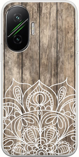 Hölzernes Mandala Xiaomi Poco F7 5g Flexibles Tpu Durchsichtige Silikonhülle