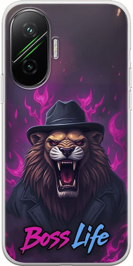 Boss Life Lion Xiaomi Poco F7 5g Flexible TPU Transparent Silicone Mobile Phone Case