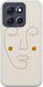 Schlafende Schönheit Motorola Moto G86 5G Flexible Tpu Transparente Silikon Handyhülle