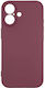 Handyhülle iPhone 16 Silky Soft Touch Silikon Burgundisch Kameraschutz
