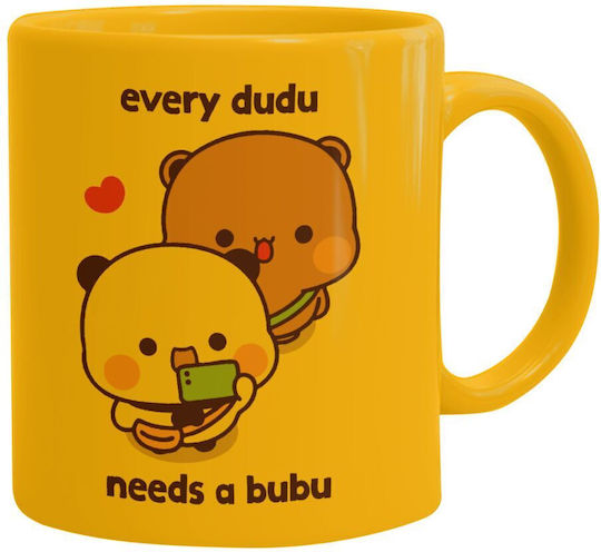 Koupakoupa Every Dudu Needs A Bubu Cană Ceramică Galbenă 330ml