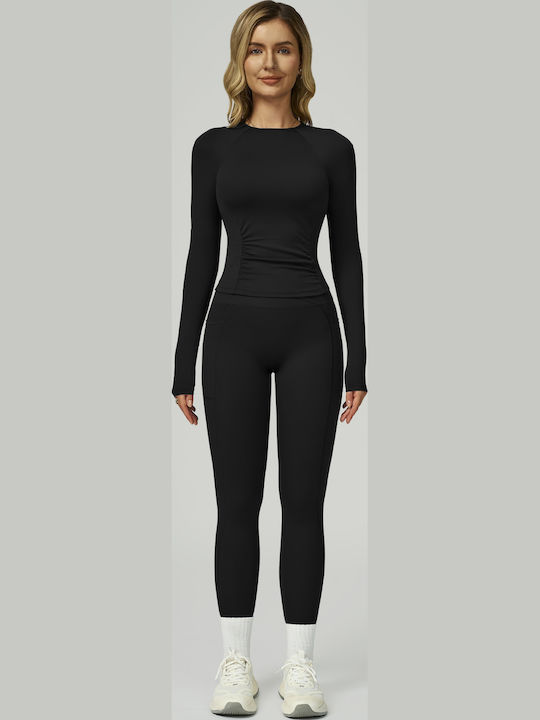 Set Women's Long Leggings Black