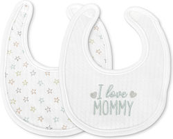 Lorelli Bib Fabric with Hoop & Loop Fastener Natural 2pcs