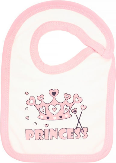 Baby Bibs Σαλιάρα από 100% Βαμβάκι Ροζ