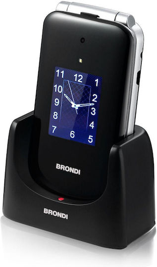 Brondi Amico Supervoice Dual SIM Κινητό με Μεγάλα Κουμπιά Μαύρο
