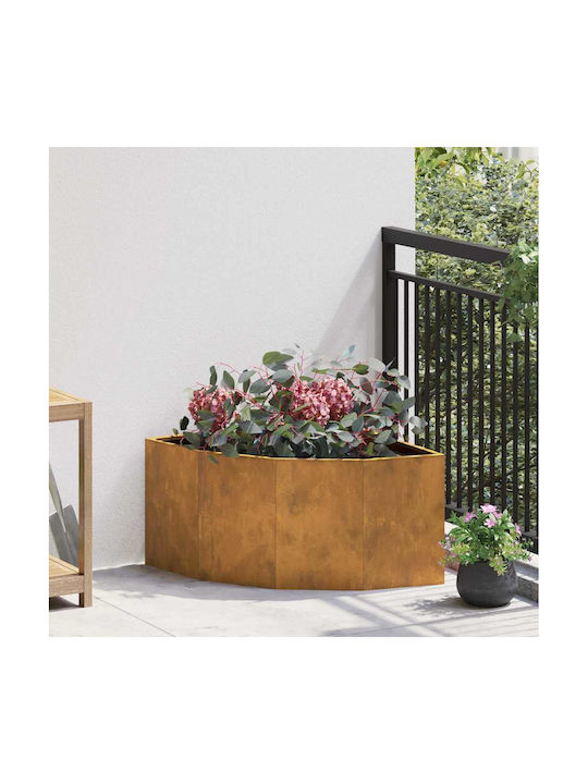vidaXL Γλάστρα Μεταλλική Σκ Rusty 60x60x35εκ.