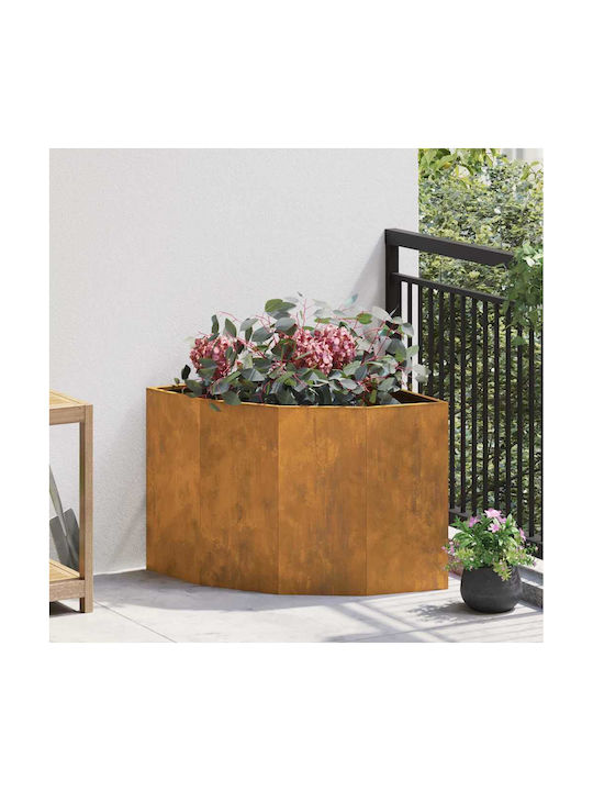 vidaXL Γλάστρα Μεταλλική Σκ Rusty 60x60x50εκ.