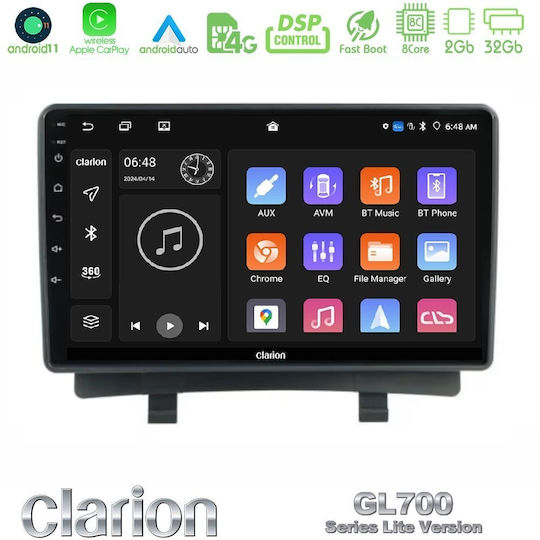 Clarion Ηχοσύστημα Αυτοκινήτου για Opel Zafira / Zafira Tourer 2012-2016 (Bluetooth/USB/WiFi/GPS/Apple-Carplay/Android-Auto) με Οθόνη Αφής 9"