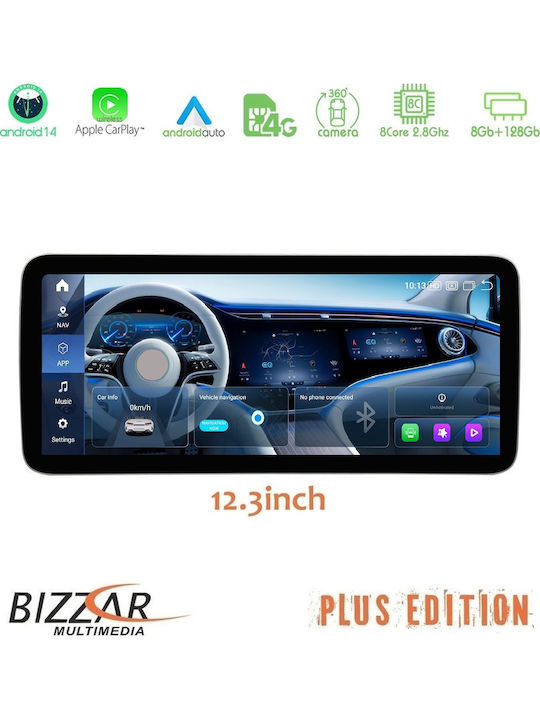Bizzar Car Audio System for Mercedes-Benz GLC / C Class 2015-2019 (Bluetooth/USB/AUX/WiFi/GPS/Apple-Carplay/Android-Auto/CD) with Touch Screen 12.3"