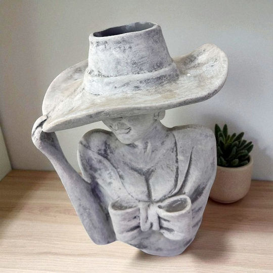 Venus Lady Pflanzentopf M 21cm Vintage Grau