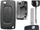 DGA Foldable Car Key for Peugeot 307