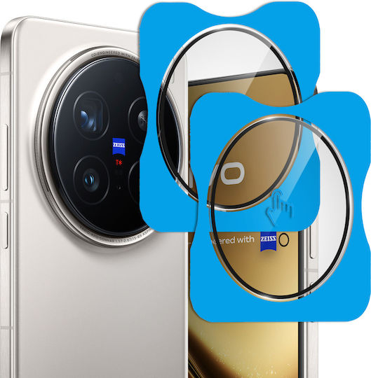 2x Γυαλί Κάμερα Πλαίσιο Στήριξης Vivo X200 Pro 5g Μαύρο