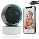 Cameră Rotativă Wireless Full HD 1080p Video Cameră Audio Rotire 360° Viziune Nocturnă cu Infraroșu Detectare Mișcare Sunet Audio Bidirecțional WiFi 2.4GHz 4 Utilizatori iOS Android Stocare Cloud Neagră