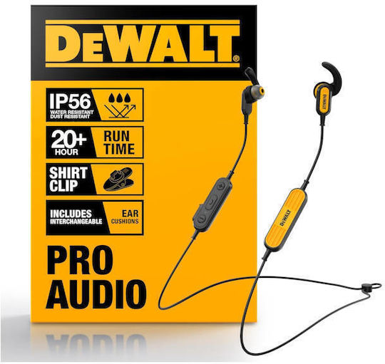 DEWALT 190 9935 DWG In-ear Bluetooth Handsfree Earphones with Sweat Resistance Black