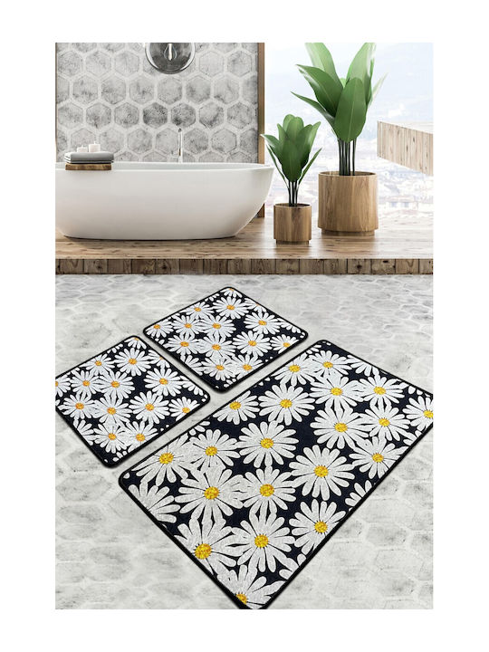 Chilai Home Antiderapant Set Covorașe de Baie Primula 60x100buc 3buc