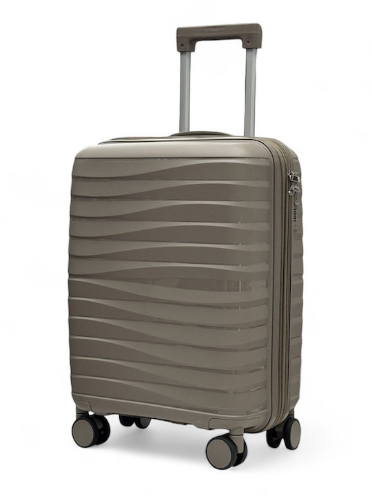 Olia Home Khaki Cabin Travel Suitcase with 4 Wheels