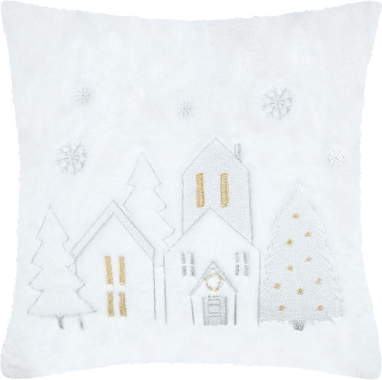 Weihnachtsdekoratives Günstiges Kopfkissen 45x45 S-f Hohoho Weiß C1d832004 45x45