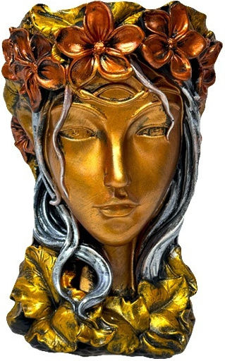 Velve Vază Decorativă Ceramică Gri 18x18xÎnălțime 33cm