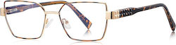 Techsuit Anti-blue Light Glasses Reflex Pc 3169 Women Hexagonal Metal Frame Ac Lens Brown Leopard Techsuit Anti-blue Light Glasses Reflex Pc 3169 Women Hexagonal Metal Frame Ac Lens Brown Leopard