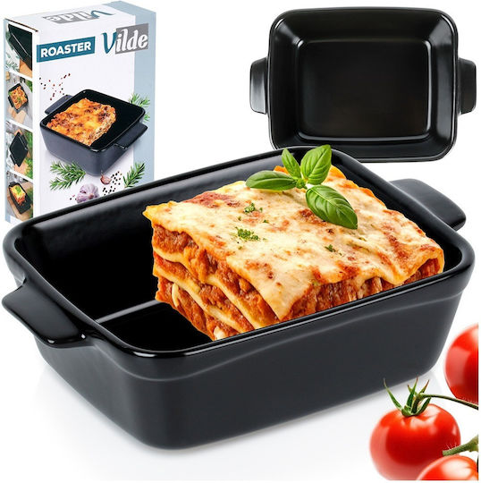 Orion Cutie pentru Mâncare Termos Ceramică Negru Potrivit pentru Cuptor cu Microunde 370ml 1buc