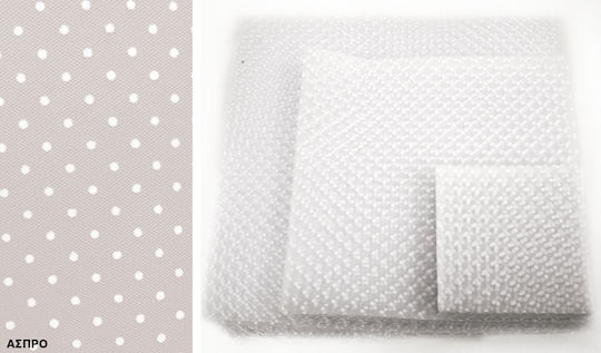 White Polka Dot Tulle 18cm X 18cm 0527333 100 Pieces