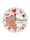 Koupakoupa Kids Wooden Wall Clock Bubu & Dudu 20cm