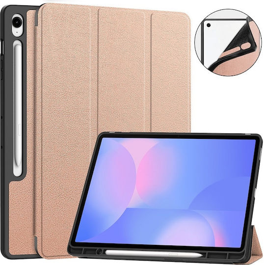 Tri-fold Стойка Флип капак Розов (Samsung Galaxy Tab S10 FE+)