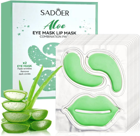 Sadoer Collagen Augen- & Lippenmaske  Gesichtsmasken fr Augen & Lippen  mit Kollagen Hyaluronsure & Aloe Vera | Skroutz Germany