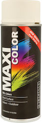 Maxicolor Sprühfarbe Grundierung Reinweiß Matt RAL 9010 400ml Maxicolor Sprühfarbe Grundierung Reinweiß Matt RAL 9010 400ml