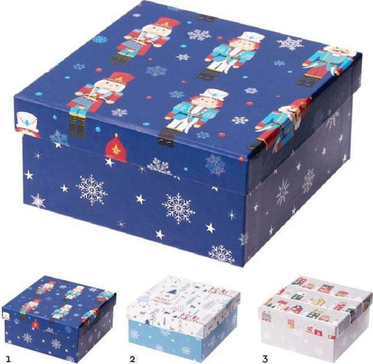 Design Paper Christmas Gift Box 14.5x7x14.5 cm (Various Designs/Colors)