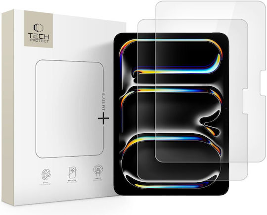Tech-Protect Fit+ Закалено Стъкло (iPad Air 13” 2024-2026 / Pro 13" 2024-2025)