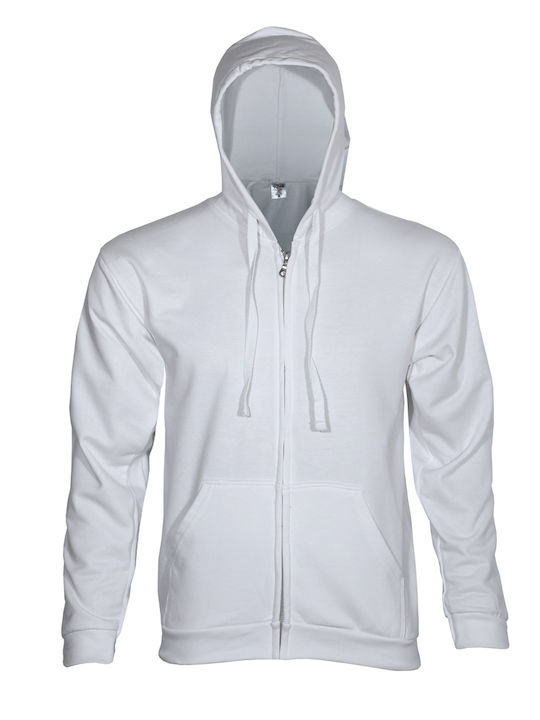 Kprime Men's Long Sleeve Promotional Sweatshirt White