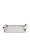 Michael Aram Stainless Steel Rectangular Serving Tray with Handles in Black Color 41x26x5cm 110879 1pcs