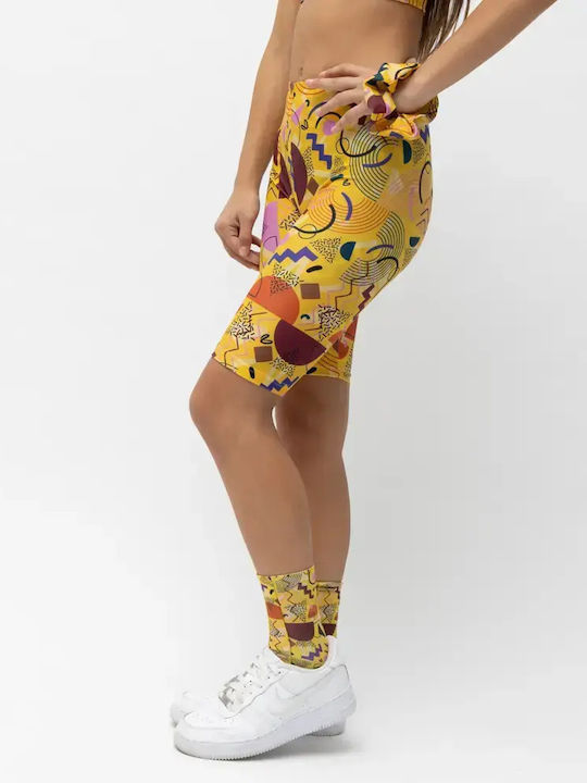 Kids Legging Cycling Short Yellow