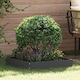 vidaXL Metal Garden Border in Black Color 60x60cm