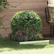 vidaXL Metal Garden Border in Silver Color 60x60cm