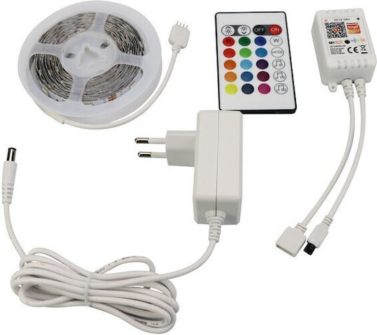 Eurolamp Smart Ταινία LED Wi-Fi 12V RGB Φως 3m