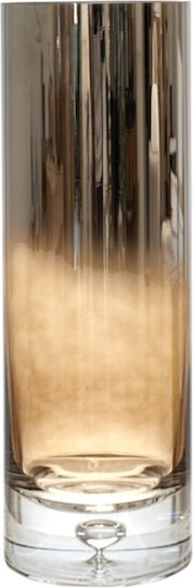 Zen Collection Decorative Vase Handmade Silver 12x12x35cm