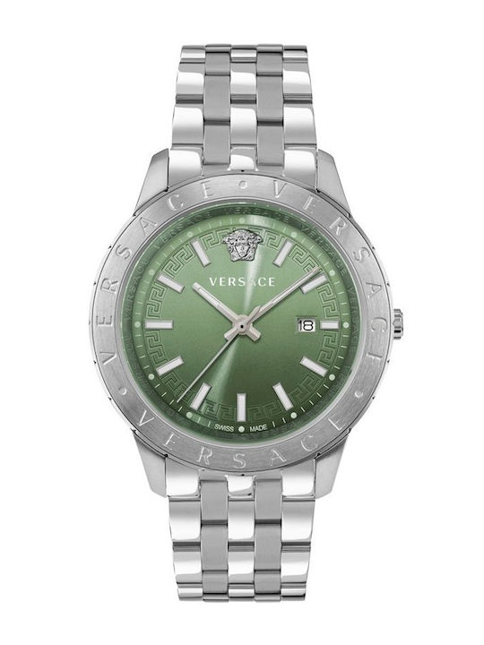 Versace Univers Men's Watch Battery with Silver...